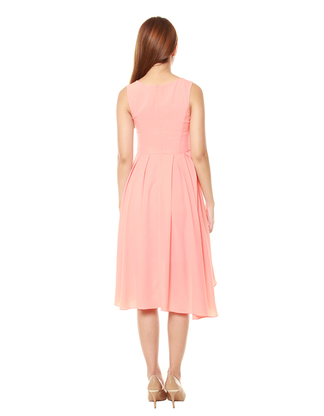 Summer Dress in Pastel Peach